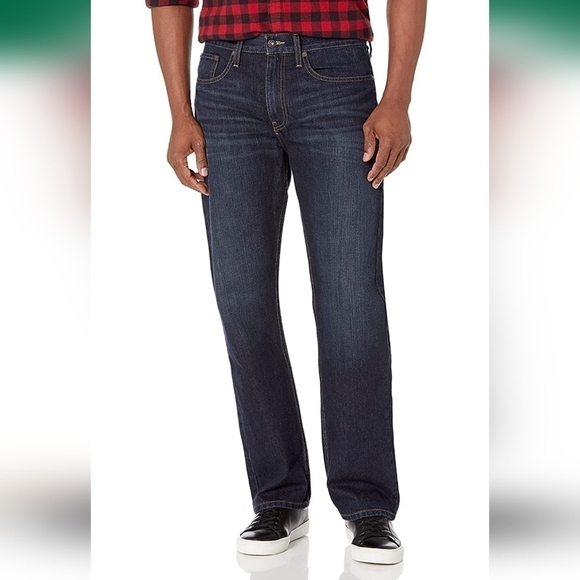 NAUTICA Men's Traditional Relaxed Fit Dark Wash Jean Size 38 NWT - Picture 3 of 9